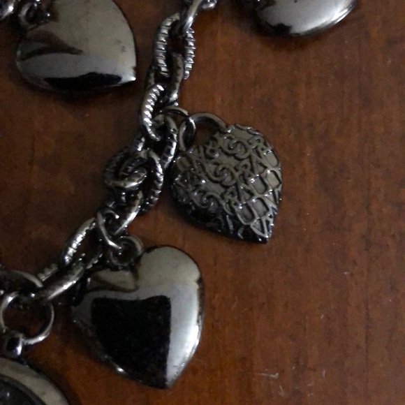 Black metal heart charm watch New York & Co - Picture 2 of 4